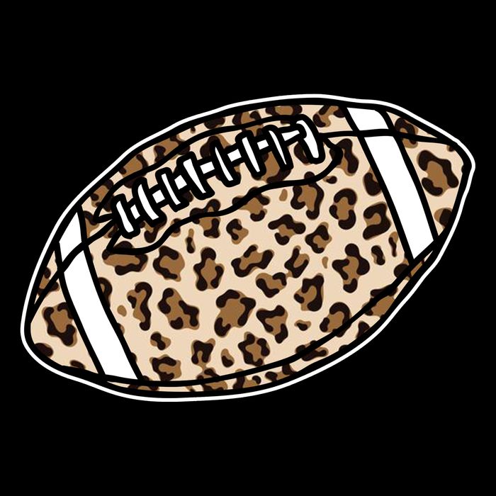 Leopard Football Cute Gift Flatbill Hat