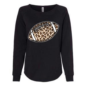 Leopard Football Cute Gift Womens California Wash Sweatshirt