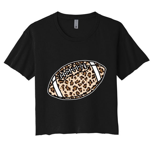 Leopard Football Cute Gift Crop Top