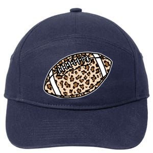 Leopard Football Cute Gift 7-Panel Snapback Hat