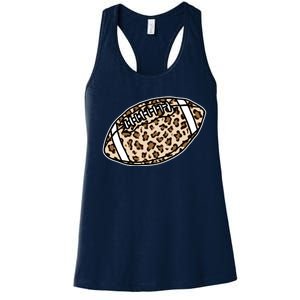 Leopard Football Cute Gift Women's Racerback Tank