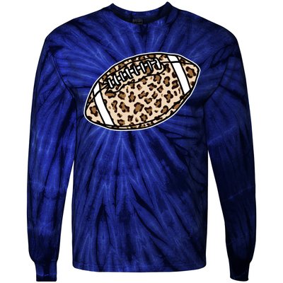 Leopard Football Cute Gift Tie-Dye Long Sleeve Shirt