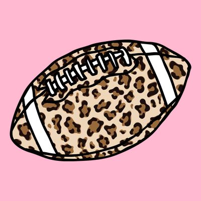 Leopard Football Cute Gift T-Shirt