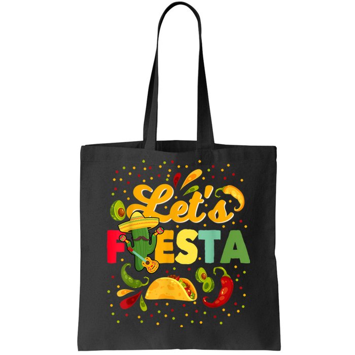 Lets Fiesta Cinco De Mayo Camisa Mexicana Para Hombres Mujeres Y NiñOs Tote Bag