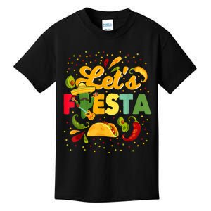 Lets Fiesta Cinco De Mayo Camisa Mexicana Para Hombres Mujeres Y NiñOs Kids T-Shirt