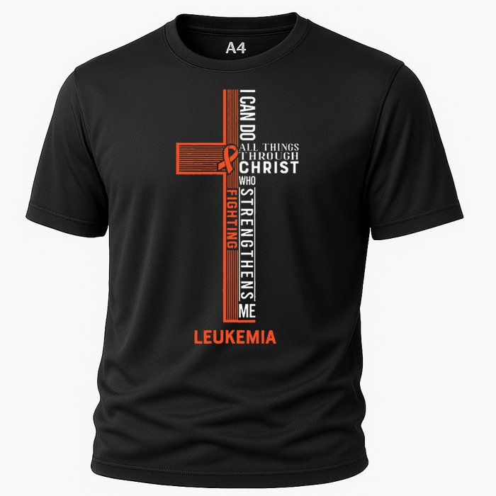 Leukemia Fight Cancer Ribbon (1) Cooling Performance Crew T-Shirt