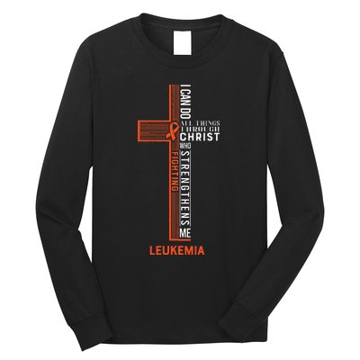 Leukemia Fight Cancer Ribbon (1) Long Sleeve Shirt