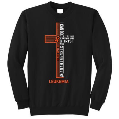 Leukemia Fight Cancer Ribbon (1) Sweatshirt