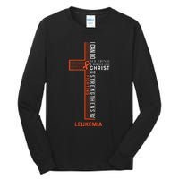 Leukemia Fight Cancer Ribbon (1) Tall Long Sleeve T-Shirt