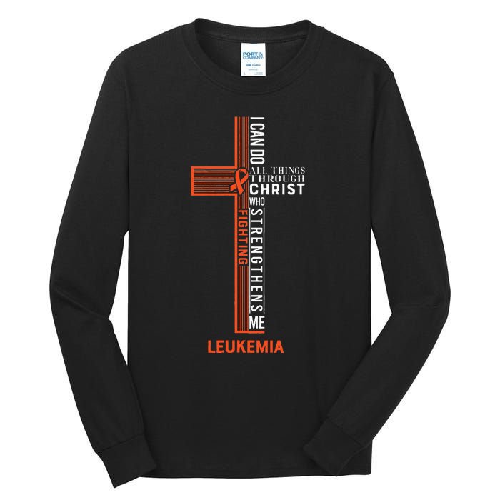 Leukemia Fight Cancer Ribbon (1) Tall Long Sleeve T-Shirt