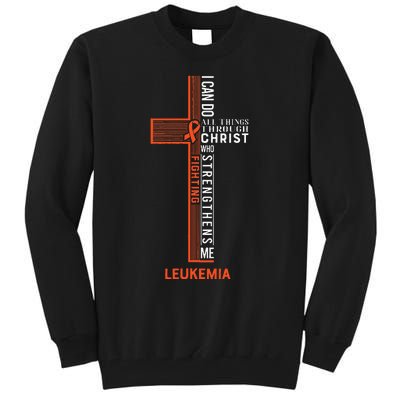 Leukemia Fight Cancer Ribbon (1) Tall Sweatshirt