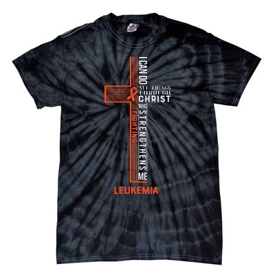 Leukemia Fight Cancer Ribbon (1) Tie-Dye T-Shirt