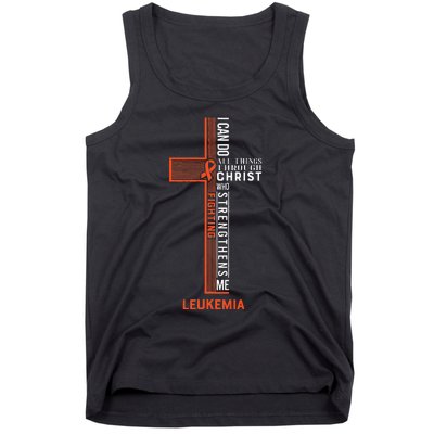 Leukemia Fight Cancer Ribbon (1) Tank Top