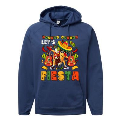 LetS Fiesta Cinco De Mayo Mexican Friends Performance Fleece Hoodie