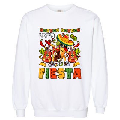 LetS Fiesta Cinco De Mayo Mexican Friends Garment-Dyed Sweatshirt