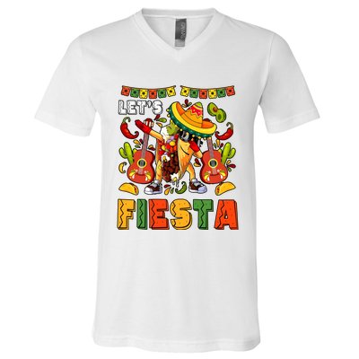 LetS Fiesta Cinco De Mayo Mexican Friends V-Neck T-Shirt