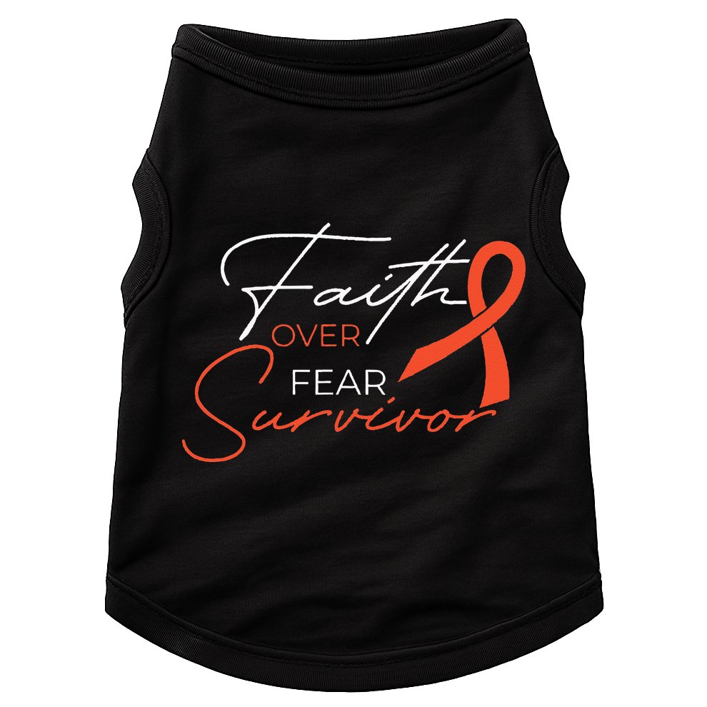 Leukemia Fight Cancer Ribbon Doggie Tank