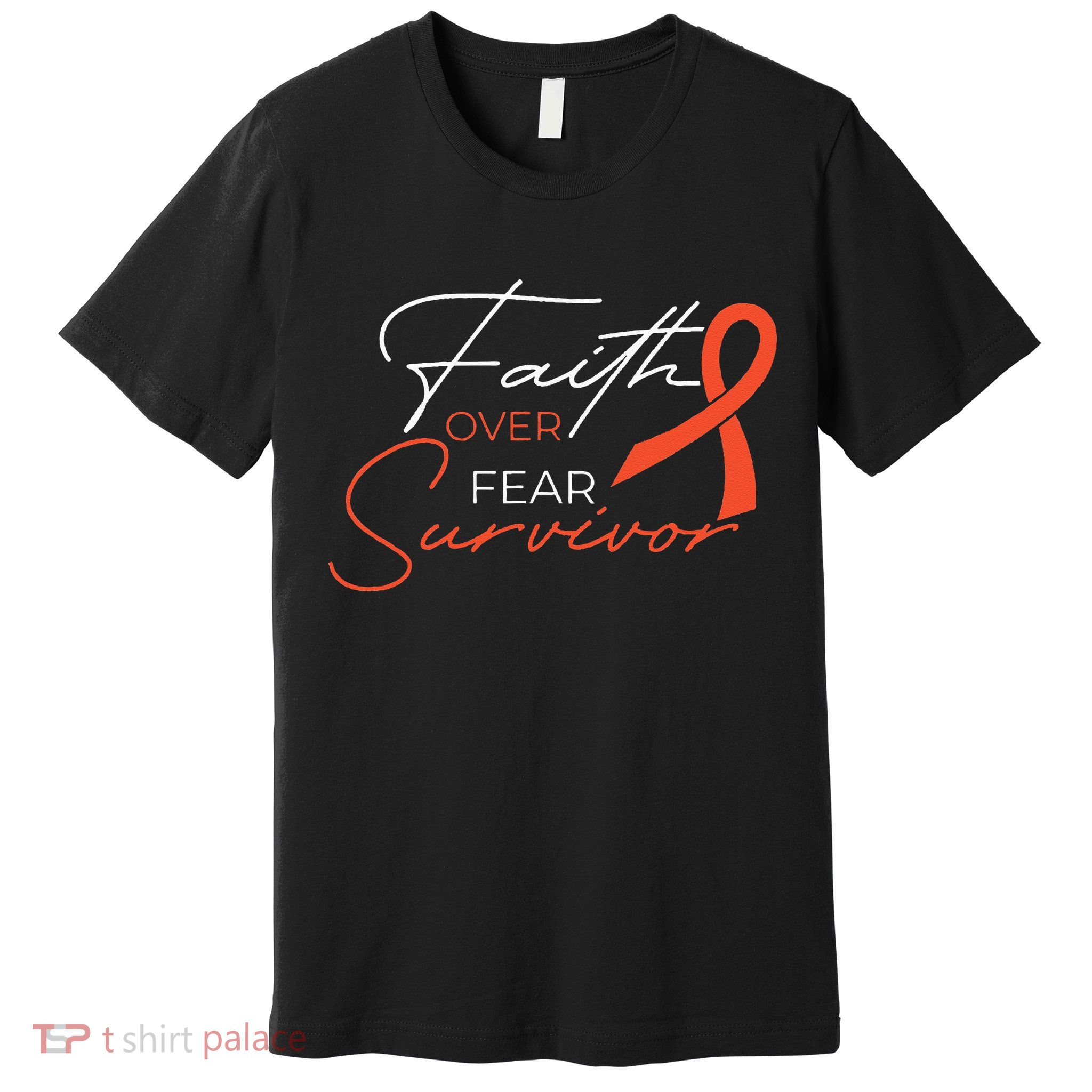 Leukemia Fight Cancer Ribbon Premium T-Shirt