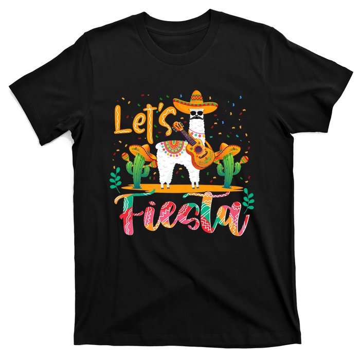 LetS Fiesta Cinco De Mayo Llama Lover Zookeeper T-Shirt