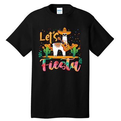 LetS Fiesta Cinco De Mayo Llama Lover Zookeeper Tall T-Shirt