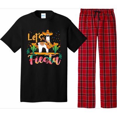 LetS Fiesta Cinco De Mayo Llama Lover Zookeeper Pajama Set