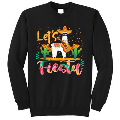 LetS Fiesta Cinco De Mayo Llama Lover Zookeeper Tall Sweatshirt