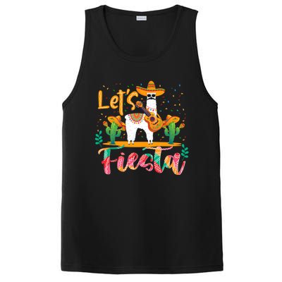 LetS Fiesta Cinco De Mayo Llama Lover Zookeeper PosiCharge Competitor Tank