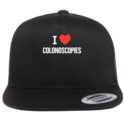 Love Funny Colon Cancer Colonoscopy Flatbill Hat