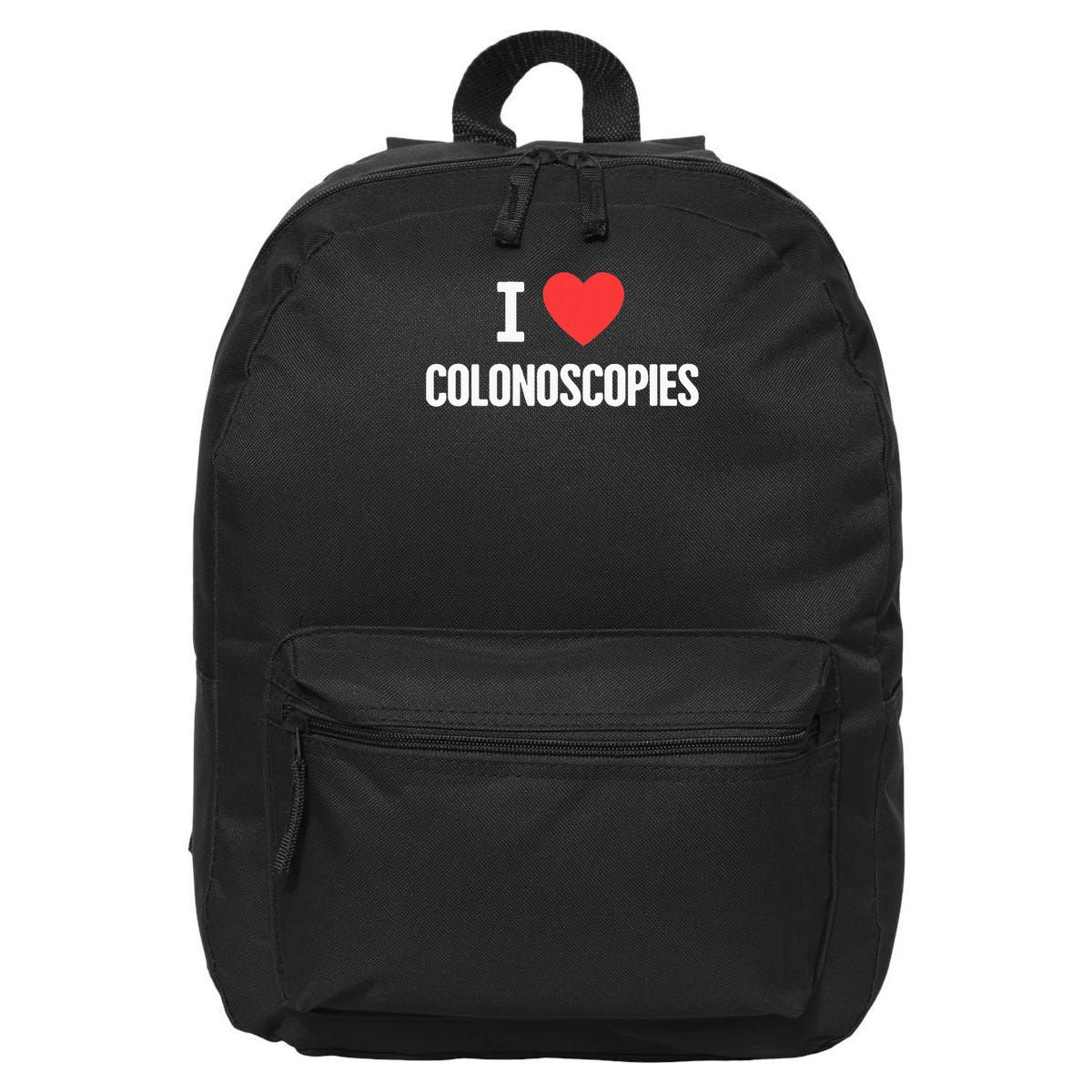 Love Funny Colon Cancer Colonoscopy 16 in Basic Backpack