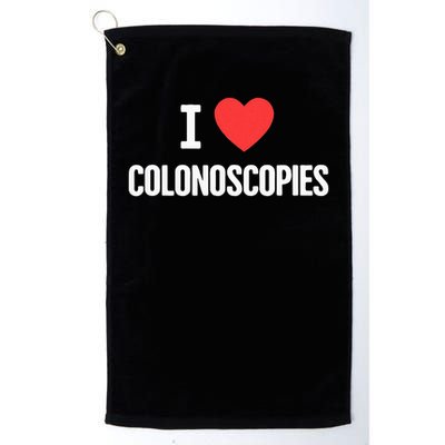 Love Funny Colon Cancer Colonoscopy Golf Towel