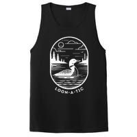 Loonatic Funny Common Loon Minnesota Lake Loon PosiCharge Competitor Tank