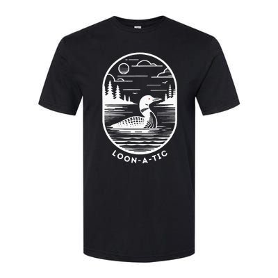 Loonatic Funny Common Loon Minnesota Lake Loon Softstyle CVC T-Shirt