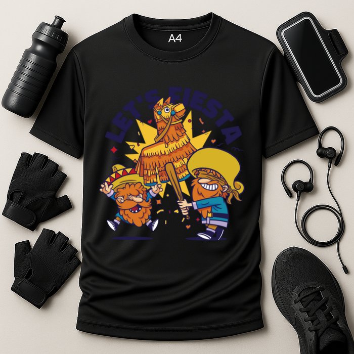 Let's Fiesta Celebration Cooling Performance Crew T-Shirt