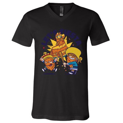 Let's Fiesta Celebration V-Neck T-Shirt