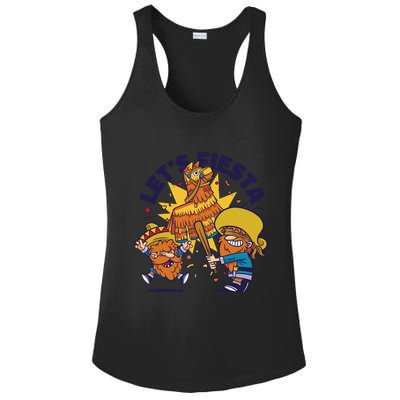Let's Fiesta Celebration Ladies PosiCharge Competitor Racerback Tank