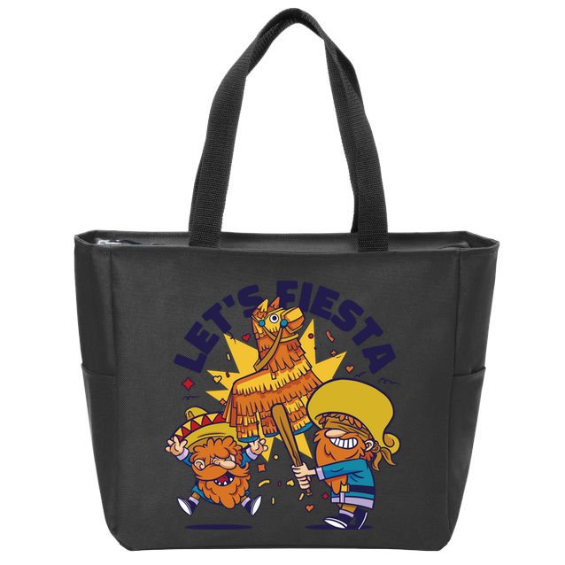 Let's Fiesta Celebration Zip Tote Bag