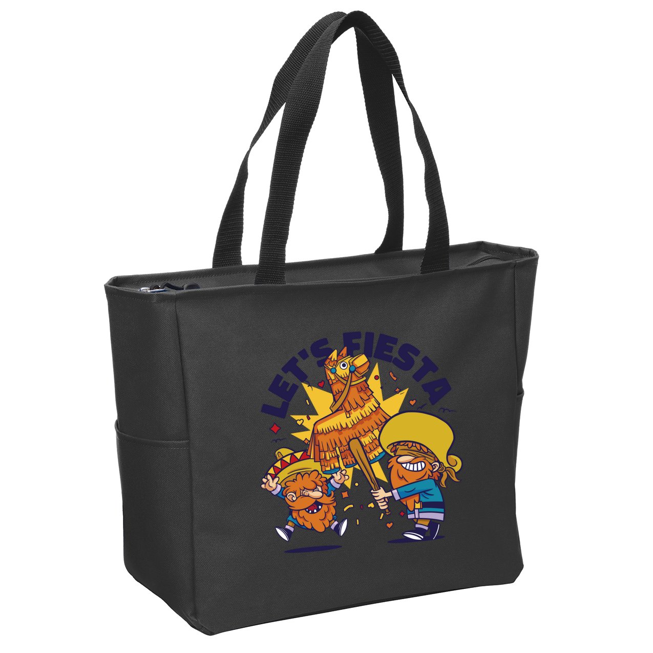 Let's Fiesta Celebration Zip Tote Bag