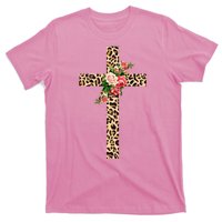 Leopard Flower Cross T-Shirt