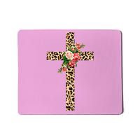 Leopard Flower Cross Mousepad