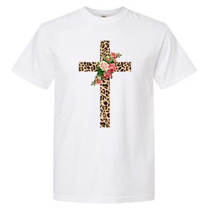 Leopard Flower Cross Garment-Dyed Heavyweight T-Shirt