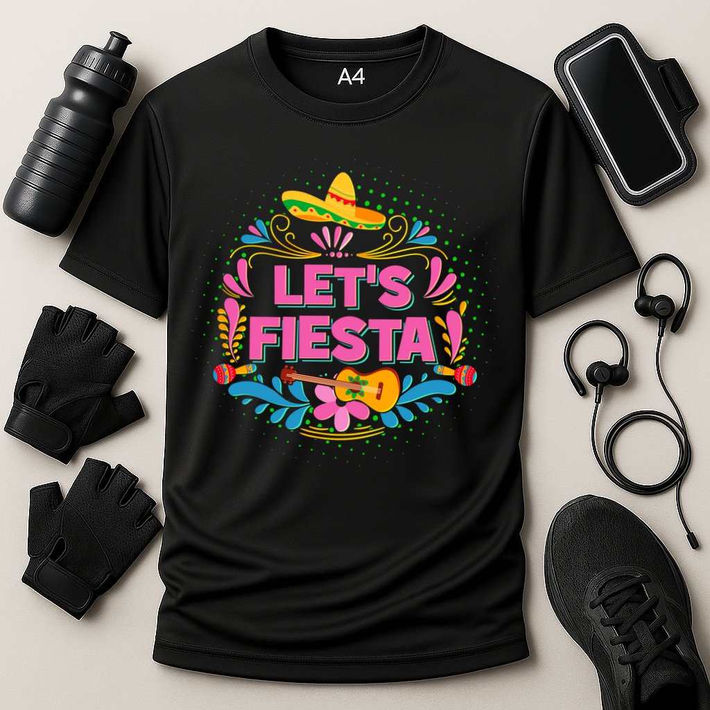 Let's Fiesta Celebrate Cinco De Mayo Cooling Performance Crew T-Shirt