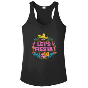 Let's Fiesta Celebrate Cinco De Mayo Ladies PosiCharge Competitor Racerback Tank