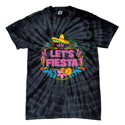 Let's Fiesta Celebrate Cinco De Mayo Tie-Dye T-Shirt