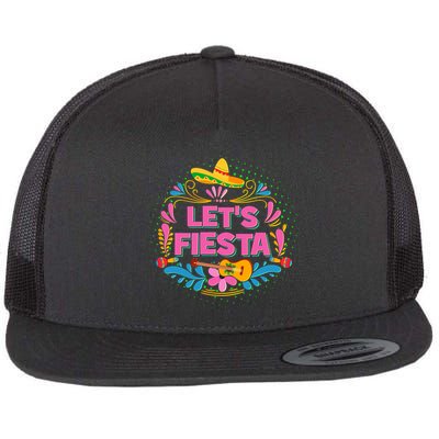 Let's Fiesta Celebrate Cinco De Mayo Flatbill Hat