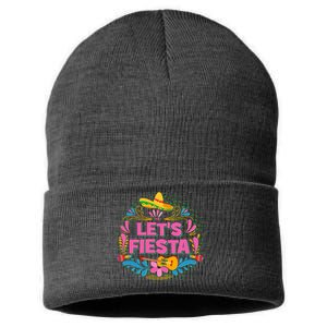 Let's Fiesta Celebrate Cinco De Mayo Sustainable Knit Beanie