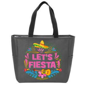 Let's Fiesta Celebrate Cinco De Mayo Zip Tote Bag