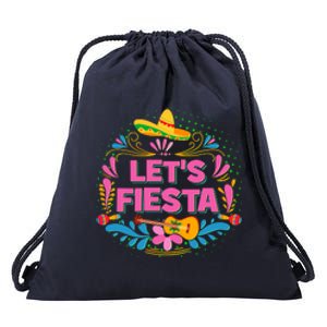 Let's Fiesta Celebrate Cinco De Mayo Drawstring Bag