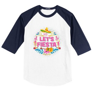 Let's Fiesta Celebrate Cinco De Mayo Baseball Sleeve Shirt