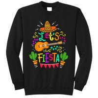 Lets Fiesta Cinco De Mayo Mexican Guitar Cactus Sweatshirt