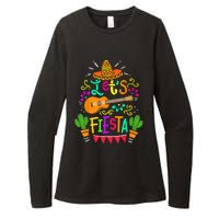 Lets Fiesta Cinco De Mayo Mexican Guitar Cactus Womens CVC Long Sleeve Shirt